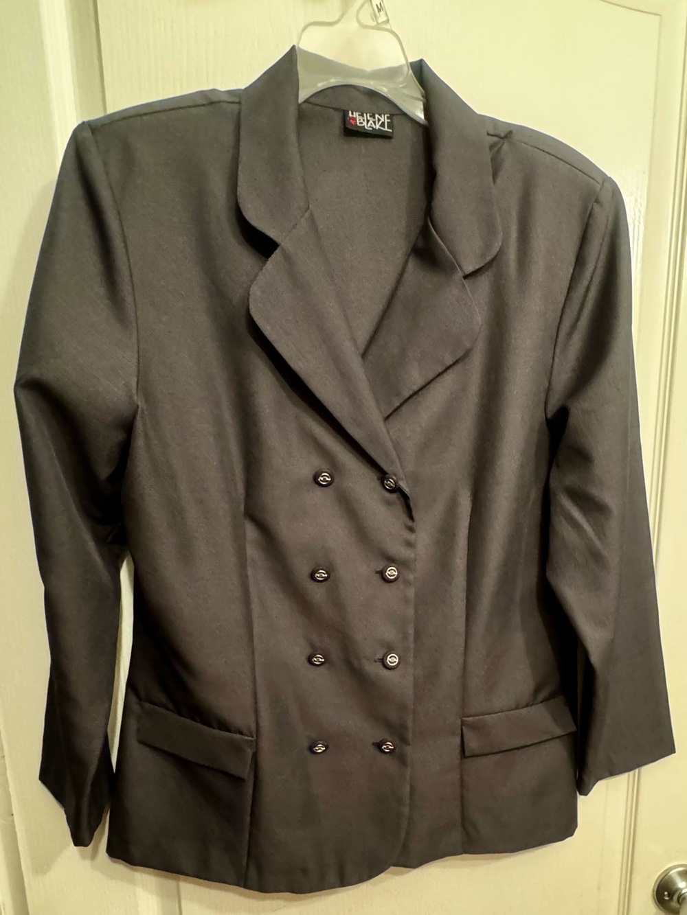 Double-Breasted Charcoal Women's Blazer